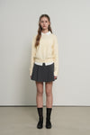 General Idea WOMAN Relaxed Collar Layered Pullover