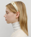 Marithé François Girbaud Circle Logo Satin Hair Band