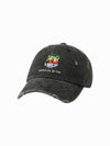 ADLV Colorful AC Bear Embossed Damage Ball Cap