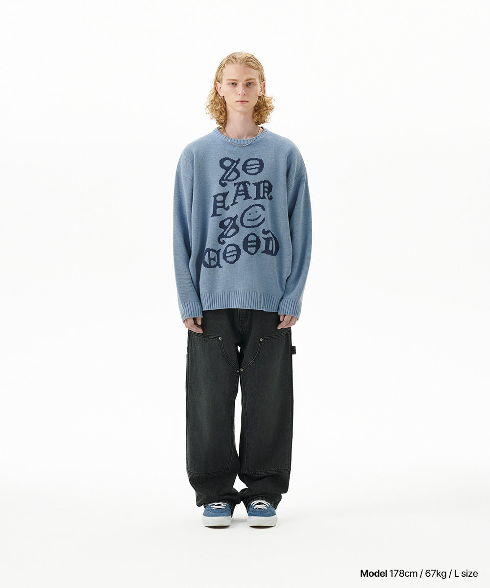 Mahagrid So Far So Good Knit Sweater