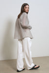General Idea WOMAN Summer Wrinkle Sheer Shirt
