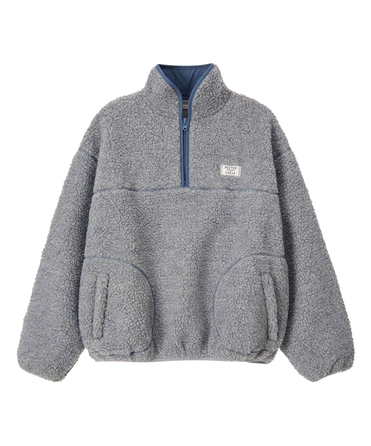 Bitter Cells Poddy Fleece Half Zip Up