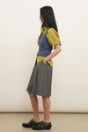 General Idea WOMAN Loose Fit Folded Sleeve Cotton Shirt
