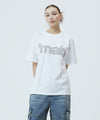 Mahagrid Mahagrid Cut Off Applique Tee in White
