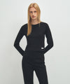 Marithé François Girbaud W BASIC CROP LONG SLEEVE