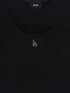 MLB Women's Cut Out Detail Slim Semi Crop T-Shirts