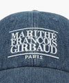 Marithé François Girbaud Denim Washing Classic Logo Covered Cap Light Blue