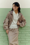ADLV Woman Shirring Windbreaker Jacket