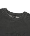 Nice Ghost Club Logo Pigment Sweatshirts [Charcoal]