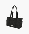 Marithé François Girbaud CLASSIC LOGO PATTERN CANVAS SHOULDER BAG black