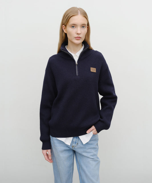 Marithé François Girbaud Half Neck Zipup Knit