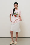 General Idea WOMAN Food Market Artwork Short Sleeve T-Shirt [OLIVE]