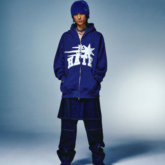 Nice Ghost Club 3 Stars Hate Hoodie Zip Up