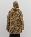 Marithé François Girbaud Women's Mid-Length Shearling Fur Coat in Ivory