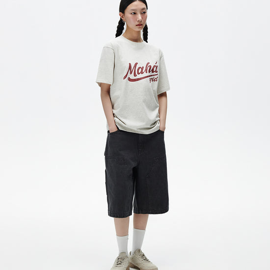 Mahagrid Vintage Script Tee [Oatmeal]