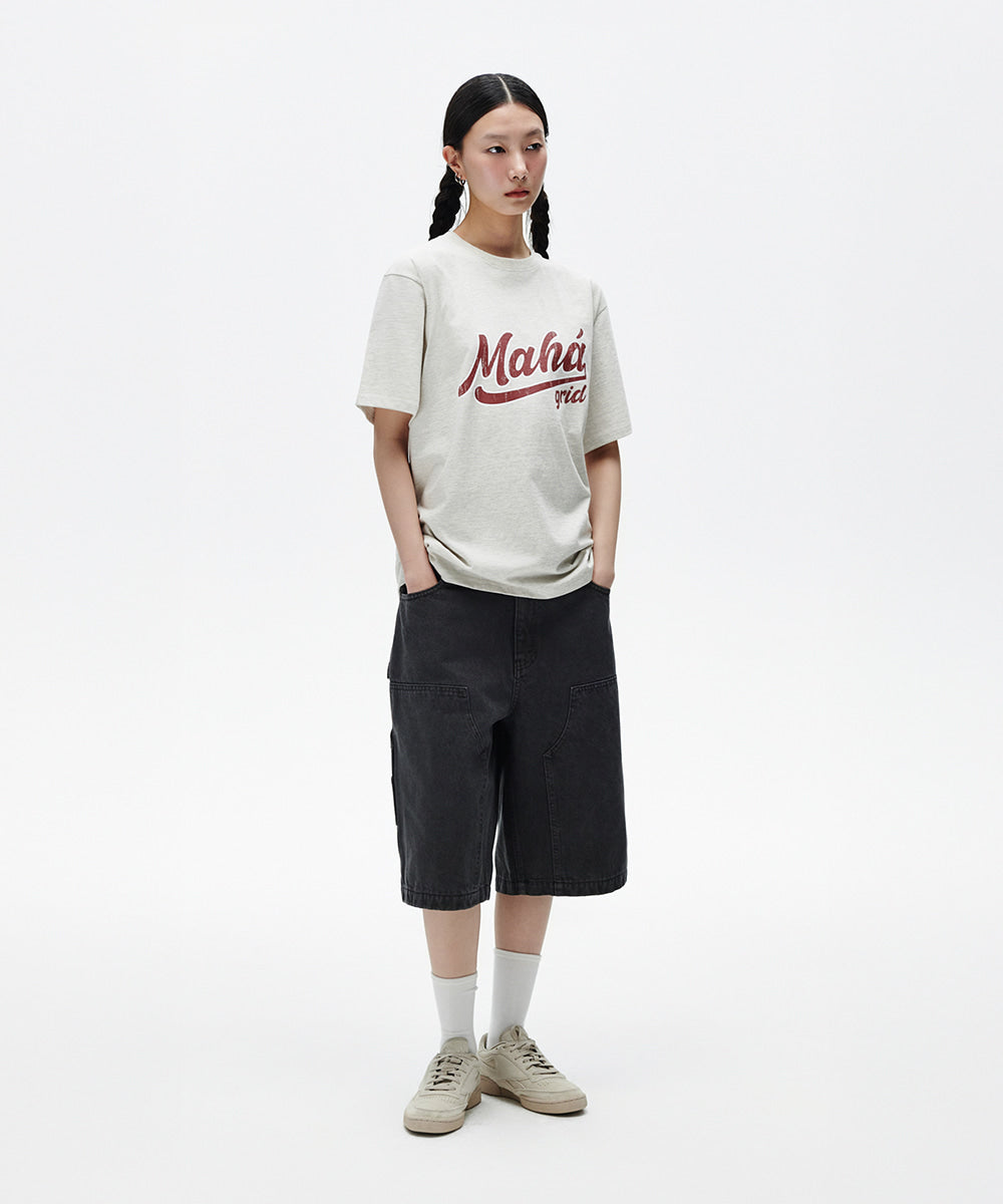 Mahagrid Vintage Script Tee [Oatmeal]