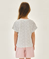 Marithé François Girbaud Kids All Over Flower T-Shirt White