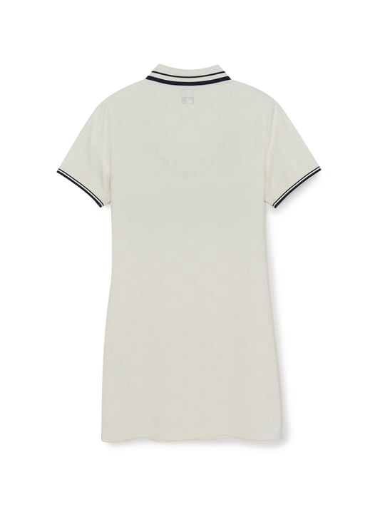 MLB Women's Classic Monogram Tone-on-Tone Jacquard Collar Ops