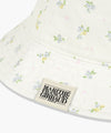 Marithé François Girbaud CLASSIC LOGO FLOWER BUCKET HAT ivory