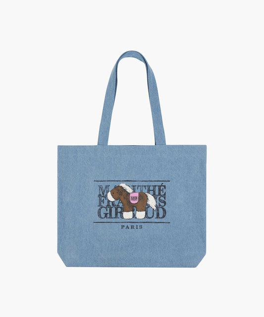 Marithé François Girbaud PONY CLASSIC LOGO ECO BAG SKY BLUE