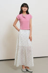 General Idea Woman Snap Henley T-Shirt [Pink]