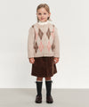 Marithé François Girbaud Kids Argyle Knit Cardigan