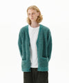Mahagrid Mixed Hairy Knit Cardigan