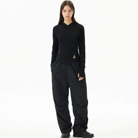 Mahagrid Curved Slim Hoodie
