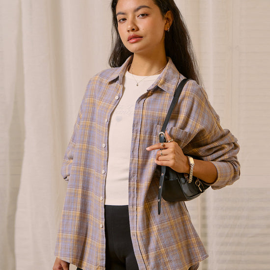 Bitter Cells Pop Overfit Check Shirt