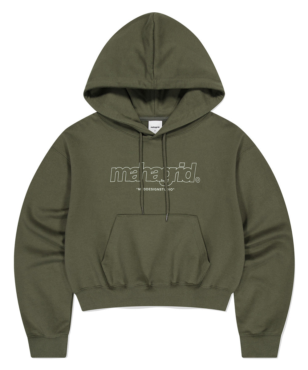 Mahagrid THIRD LOGO CROP HOODIE