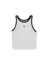 MLB Women's Basic Ringer Crop Sleeveless T-shirt