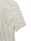 MLB Women's Basic Street Ribbed Short Sleeve Knit Pullover