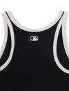 MLB Women's Basic Ringer Crop Sleeveless T-shirt
