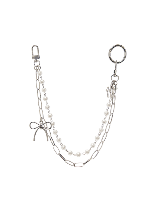 MLB Ribbon Jewelry Long Chain Keyring