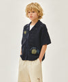 Marithé François Girbaud Kids Half-Sleeved Knit Cardigan