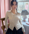 Bitter Cells Essential Shirring Slim Fit Shirt