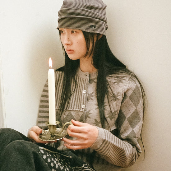 Nice Ghost Club Stripe Tuck Beanie