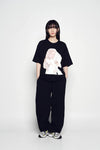 ADLV Baby Face White Bear Doll Sleeve T-Shirt