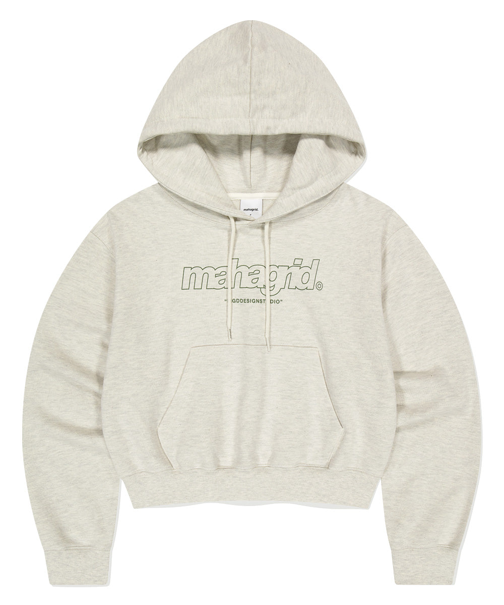 Mahagrid THIRD LOGO CROP HOODIE
