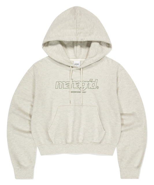 Mahagrid THIRD LOGO CROP HOODIE