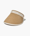 Marithé François Girbaud Circle Logo Raffia Sun Visor