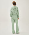 Marithé François Girbaud OUTLINE CLASSIC LOGO DYEING TUCK WIDE SWEAT PANTS mint