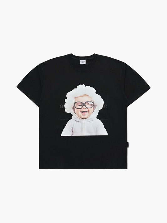 ADLV Baby Face Cloud Baby Short Sleeve T-Shirt