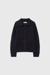 General Idea UNISEX Crochet Collar Knit Cardigan