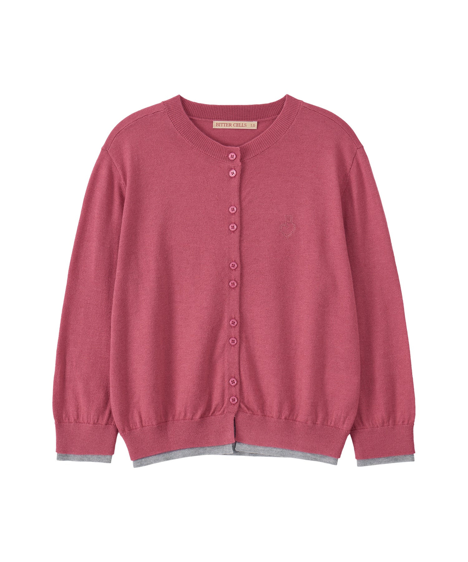 Bitter Cells Essential Layered Half Knit Cardigan