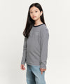 Marithé François Girbaud Kids Doodle Classic Logo Solid & Stripe Long Sleeve (2 Pack) Navy