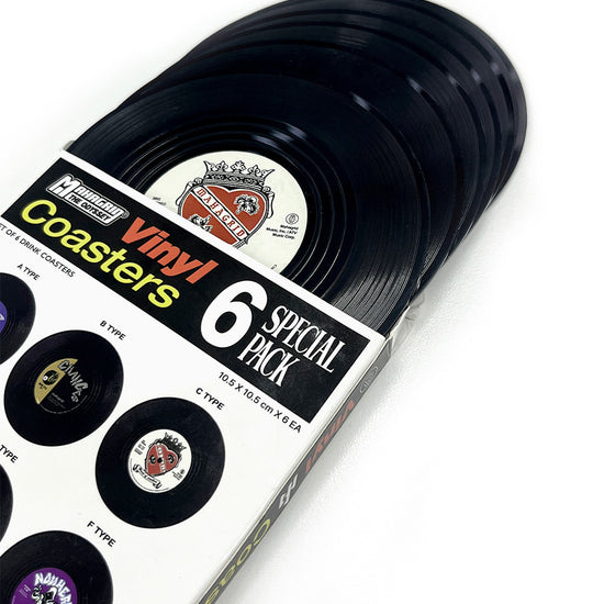 Mahagrid Vinyl Record Coasters