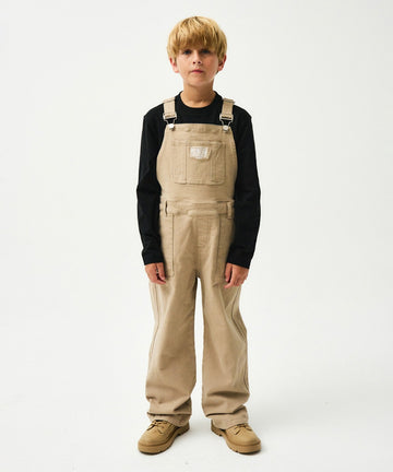 Marithé François Girbaud ENFANT COTTON OVERALL PANTS beige