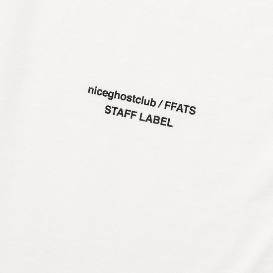 Nice Ghost Club Mimichan Ffats Check Ribbon Big Big Tee [White]