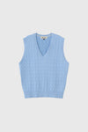 General Idea MAN Essential V-Neck Cable Knit Vest
